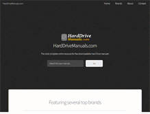 Tablet Screenshot of harddrivemanuals.com